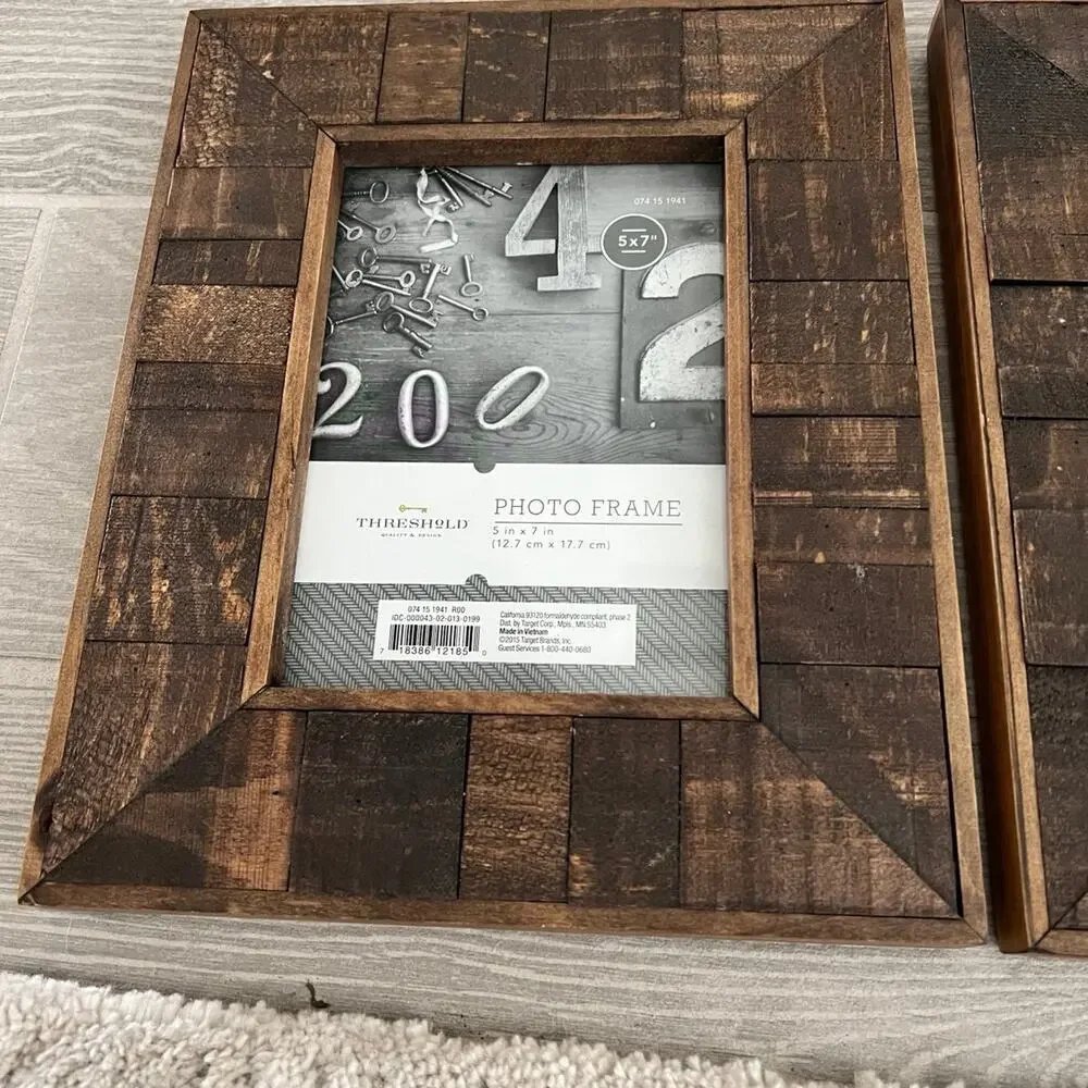 (2) Wood Picture Frames